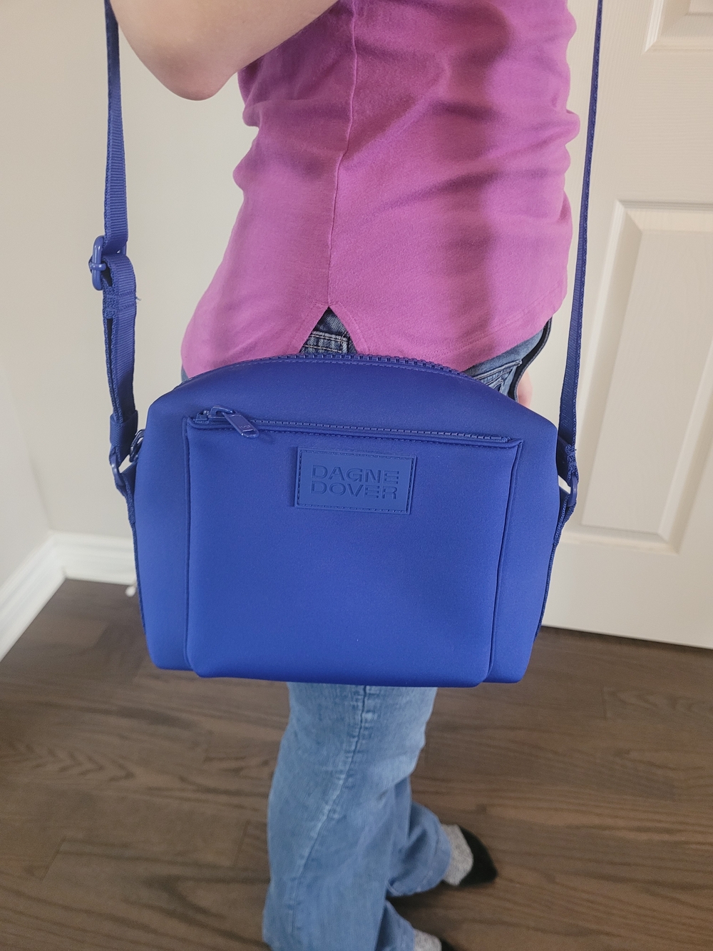 Dagne Dover Royal Blue Neoprene Crossbody - Picture 5 of 14